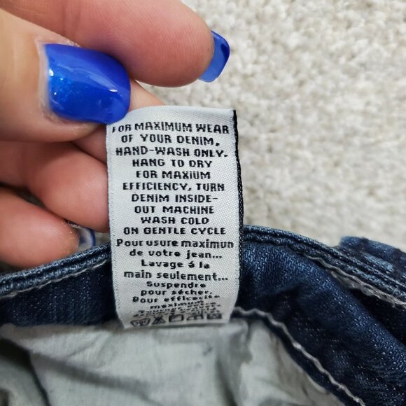 X Ten Denim Womens Bootcut Jeans 9 Mid Rise Med Wash Embellished Pockets Stretch - Picture 7 of 12